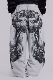 Gothic Print Baggy Monster Joggers