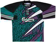 1995-96 Liverpool GK Shirt - 8/10 - (M)