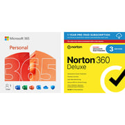 Microsoft 365 Personal 12 Month Subscription + Norton 360 Deluxe