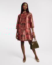 Diplomat Mini Dress - Royal Palm Watermelon