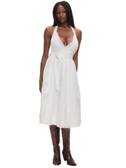 x Bella Hadid - Fort Worth Fairy Eyelet Midi Dress
