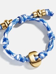 Dive In Initial Bracelet - Royal Blue/White