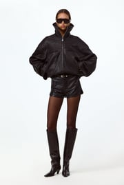 The Leather Bomber Jacket (Black)