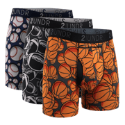 Swing Shift 6" Boxer Brief - 3 Pack Boxset - Grid Iron/Hoops/Upper Deck