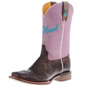 Tin Haul Women's Azteca/ Headdress Sole 11 In Pink Top Cowgirl Boots