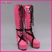 Uwowo Cosplay Shoes Draculaura Shoes Pink Boots