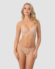 Next to Nothing Micro Wireless Bra - Champagne