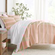 Soft Stripe Reversible Down-Alternative Comforter Set