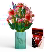 Hibiscus Birthday Bouquet and Epic Reel Sentiment Set