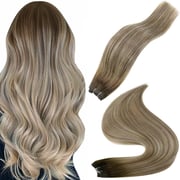 Sew In Hair Weft Bundles 100% Remy Human Hair Balayage (#3/8/22)