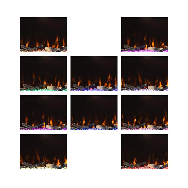Modern Ember Wyman Electric Fireplace Mantel Package