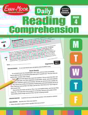 Daily Reading Comprehension, Grade 4 - Teacher's Edition, Print