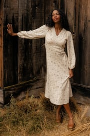 Vintage Botanica Midi Dress