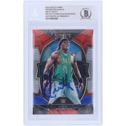 R-Truth WWE Autographed 2023 Panini Select Red & Blue #40 Beckett Fanatics Witnessed Authenticated Card