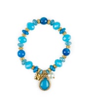 Stretch with Tear Drop Bracelet- Eclectic Bead