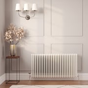 Milano Windsor - White Traditional Horizontal Four Column Radiator - Choice of Size