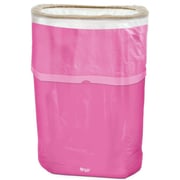 Bright Pink Pop-Up Trash Bin