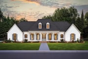 Plan 56441SM: Classic Southern House Plan with Balance and Symmetry