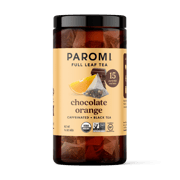 Organic Chocolate Orange Black Tea, Full Leaf, in Pyramid Tea Bags