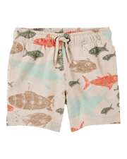 Toddler Sea Print Pull-On Shorts