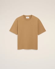 Brown Cotton Ami De Coeur Cosy Fit T-shirt