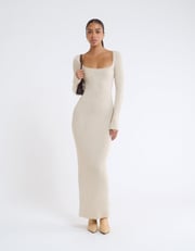 Alpine Maxi Dress | Natural