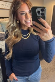Katie Ribbed Slim Sweater