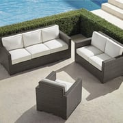 Small Palermo 3-pc. Sofa Set in Bronze Wicker