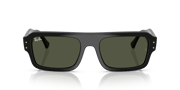 Ray-Ban RB4454 LUKAS BIO-BASED, Unisex Sunglasses Black, XL, Injected