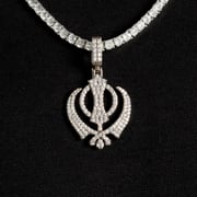 Khanda Pendant White Gold