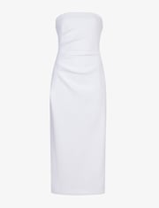 Shira Strapless Dress in Matte Double Crepe
