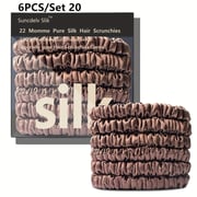Handmade 100% Hair Ties for girls, Luxurious And Elegant Hair Accessories 6PCS/2PCS