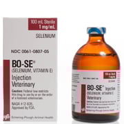 Merck BO-SE Injection for Cattle, Sheep & Pigs (Selenium and Vitamin E) 1mg/mL, 100mL - [White Muscle Disease]