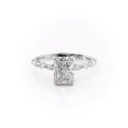 The Lindsey Set With A 3 Carat Radiant Lab Diamond