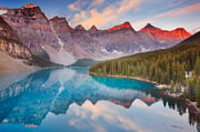 Wunderschöner Moraine Lake im Banff-Nationalpark, Kanada....