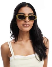 Cotton On Ophelia oval sunglasses in cactus green