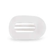Coconut White Medium Flat Round Clip