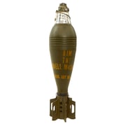 Original U.S. Vietnam War Excellent Deactivated 81mm M43A1B1 HE Mortar Shell Round Dated 1953 with 1963-Dated M525A1 Fuze - Inert