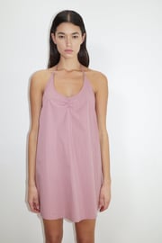 Round Halter Dress - Salt Stripe