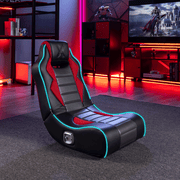 Flash LED 2.0 Audio Gaming Chair, Red/LED