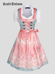 3pcs Set Jacquard German Bavarian Oktoberfest Costume