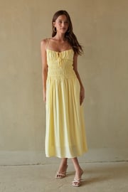 Roxana Smocked Midi Dress