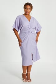 Curve Knot Front Midi Dress