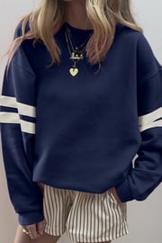 PREORDER! ETA 8/20 Varsity Vibes Navy Blue Sweatshirt **SHIPPING EXPECTED TO BEGIN ON DATE 8/20**