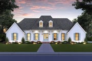 Plan 56477SM: 4-Bed French Country House Plan with Outdoor Kitchen
