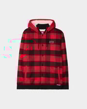 Plaid Sherpa Varsity Jacket