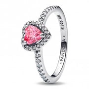 Raised Pink Heart Ring 198421C03