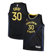 Youth Golden State Warriors Stephen Curry Jordan Brand Navy Swingman Jersey - Statement Edition