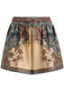 Ascension Relaxed printed silk shorts