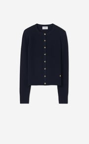 Fine Rib Knit Cardigan